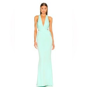 Secret Agent Gown in Supercharged Mint
Katie May